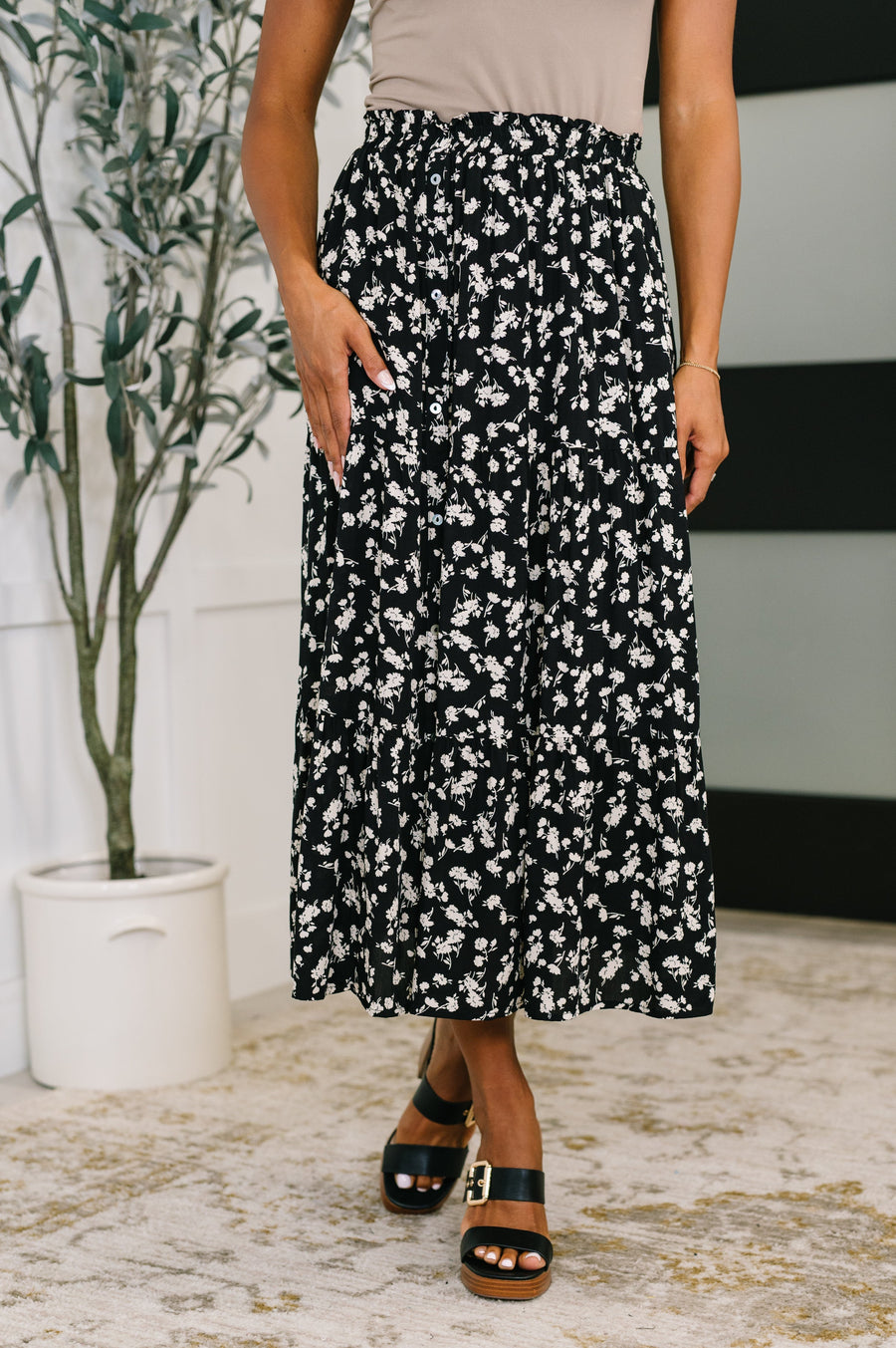 Fielding Flowers Floral Skirt