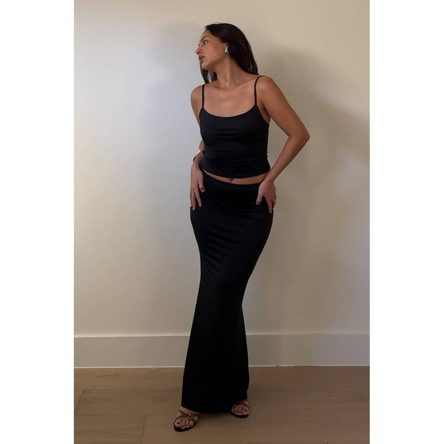 That girl Scoop Neck Tank Top and Maxi Skirt Set